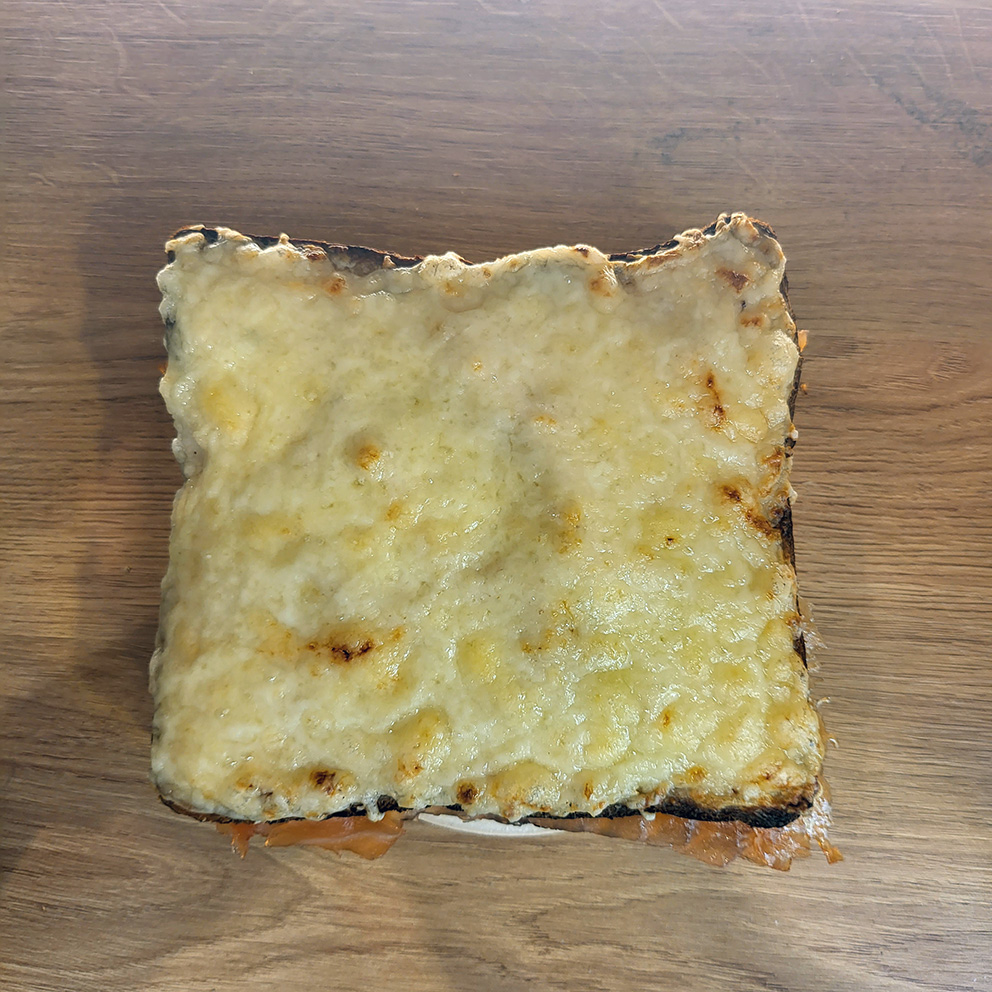 Croque monsieur saumon fumé par 2