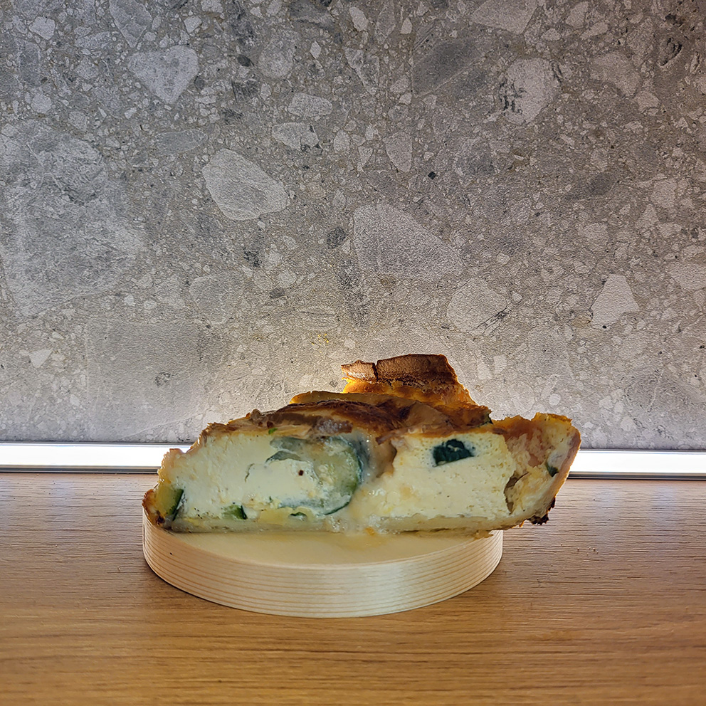 Quiche chèvre/courgettes