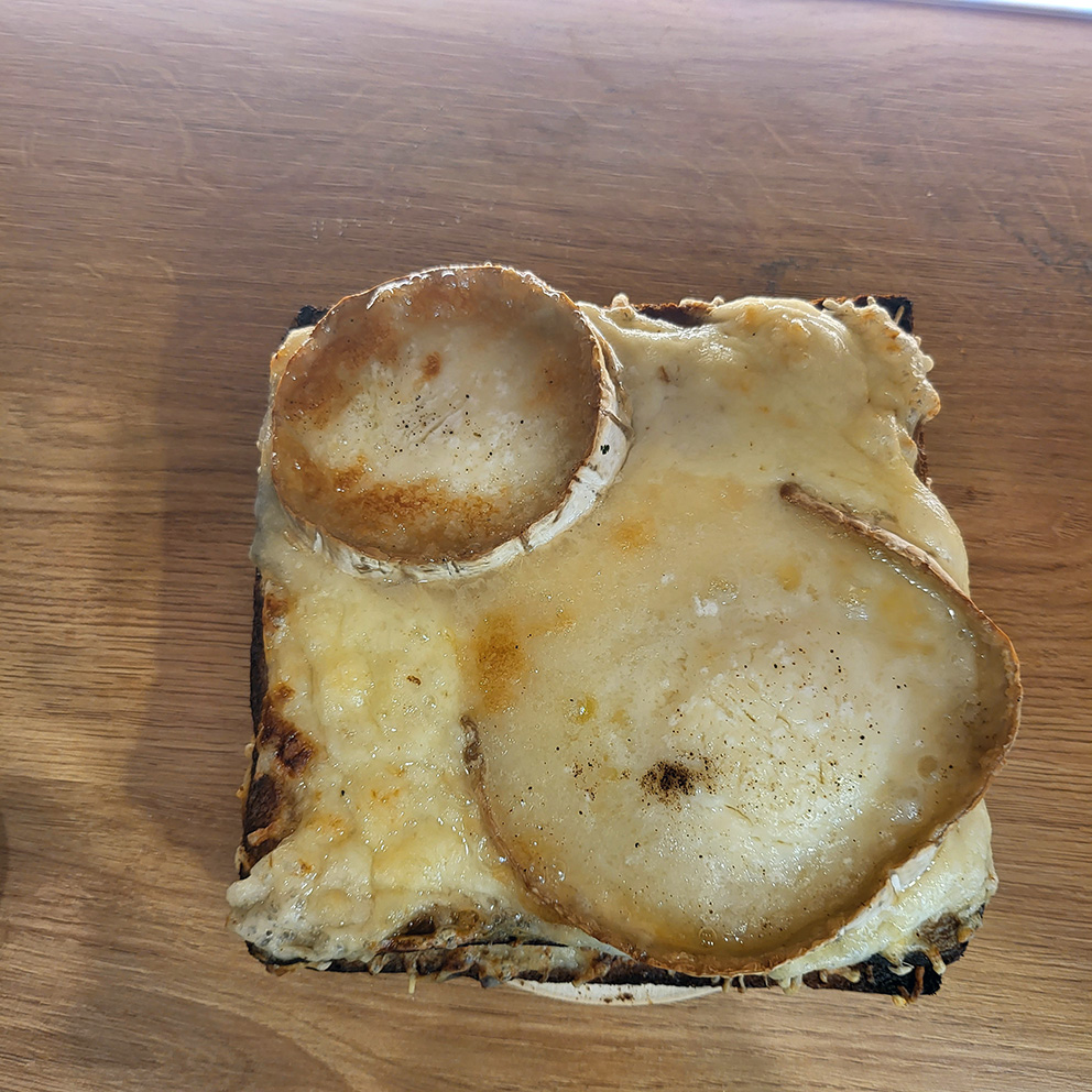 Croque monsieur chèvre par 2