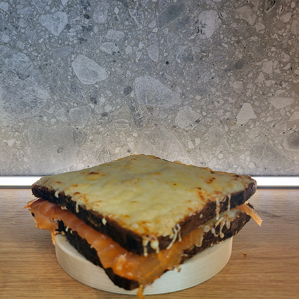 Croque monsieur saumon fumé par 2