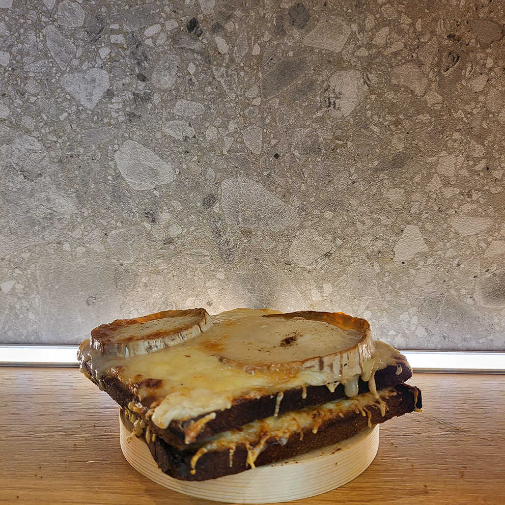 Croque monsieur chèvre par 2