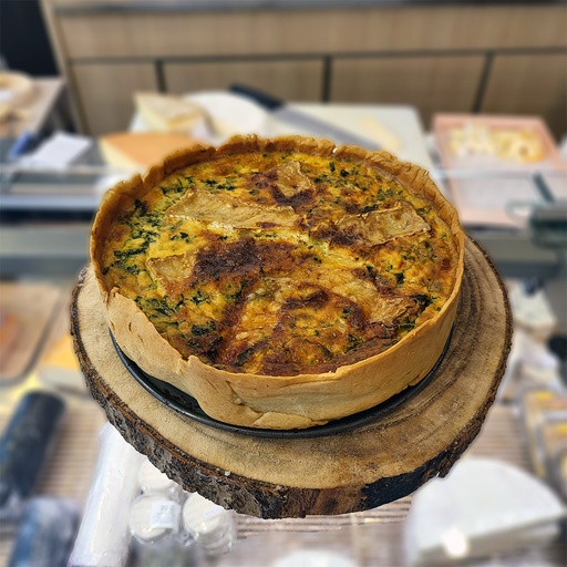 Quiche entière saumon/épinards