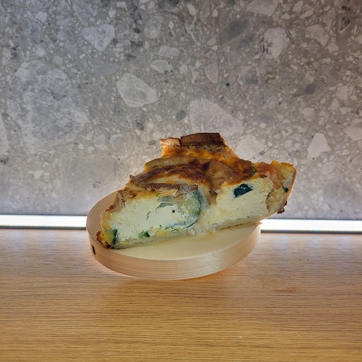 Quiche entiere chèvre/courgettes 4/6 parts